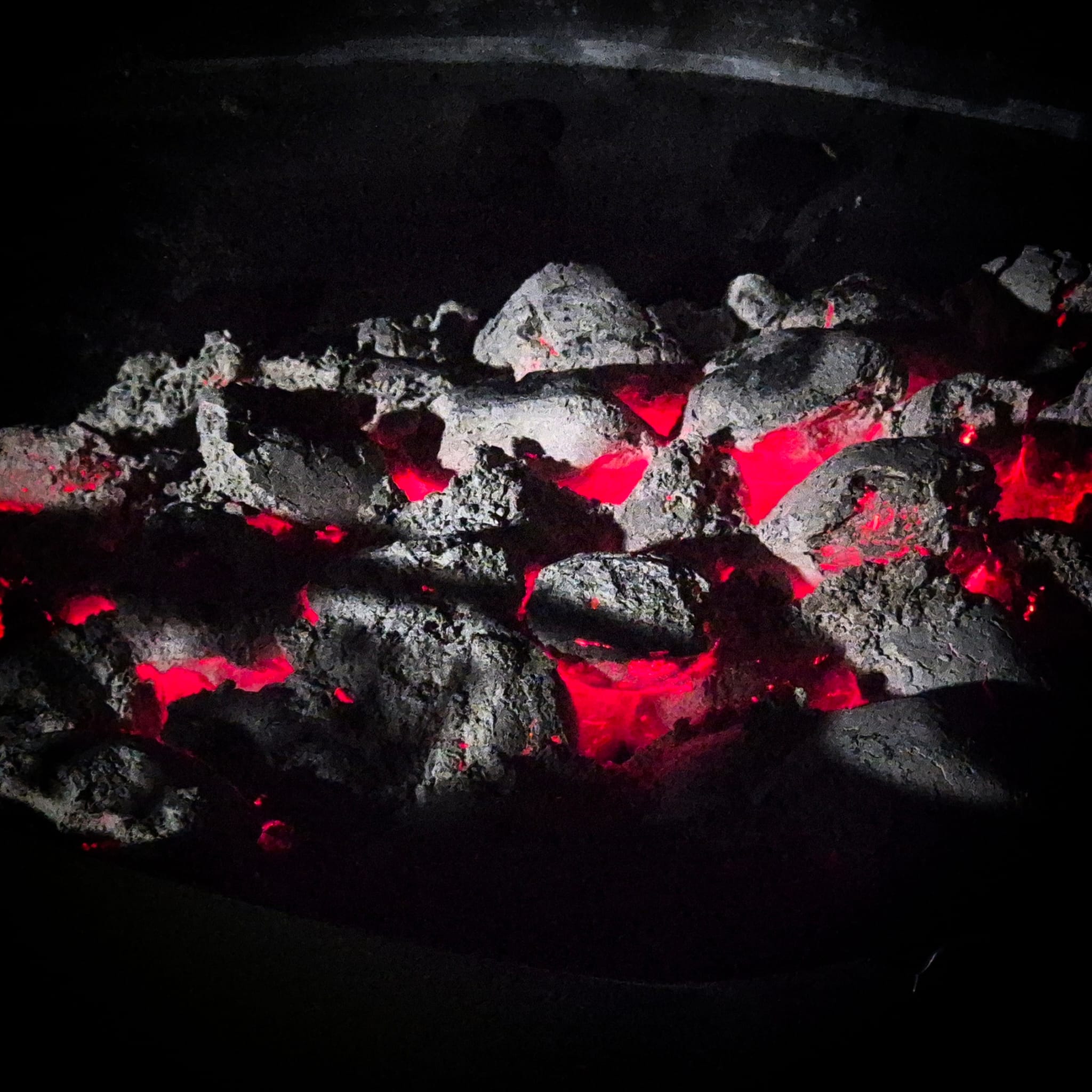 Αναμμένα κάρβουνα VN BBQ - Ζωντανή φωτιά